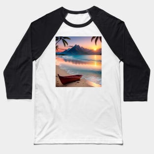 sunset in the beach Baseball T-Shirt